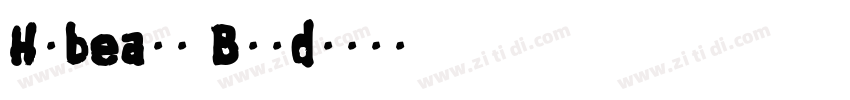 Hobeaux Bold字体转换